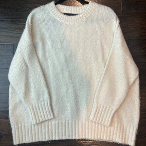 Jenni Kayne Ivory Alpaca Cocoon Crewneck